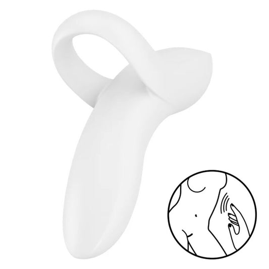 Satisfyer - Bold Lover Finger Vibrator White – Mini Finger Vibrator