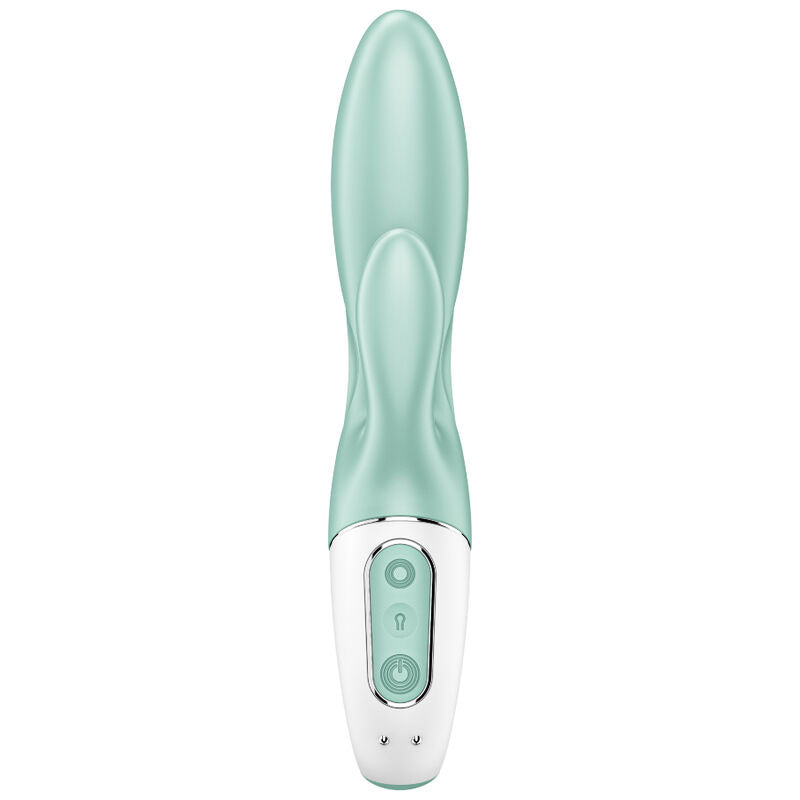 Satisfyer - Air Pump Bunny 5+ Inflatable Rabbit Vibrator App Green – G Spot Rabbit Vibrator