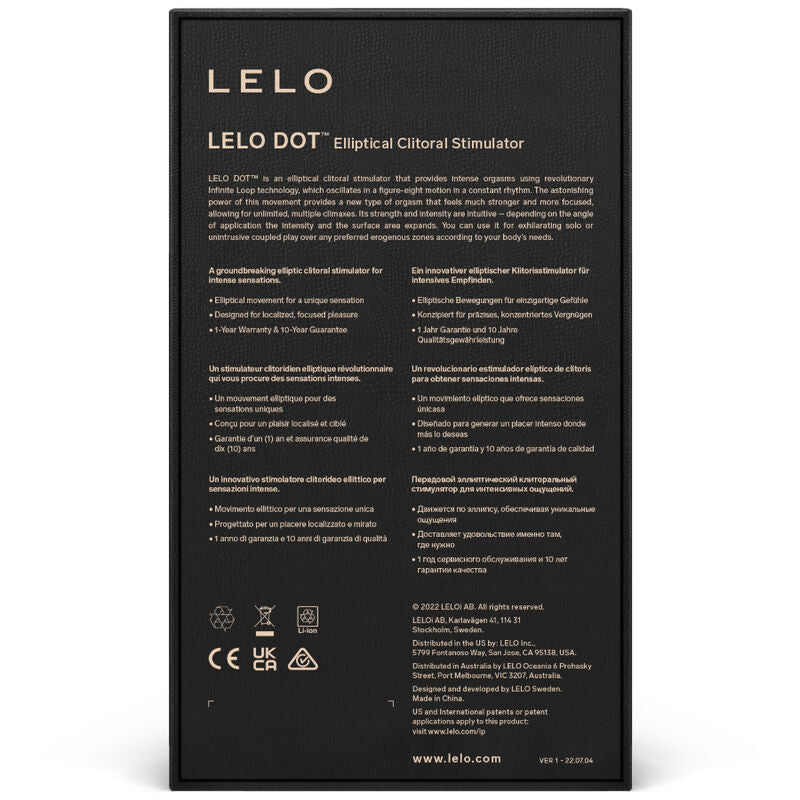 Lelo - Dot Clitoris Stimulator - Lilac – Clitoral Suction Stimulator
