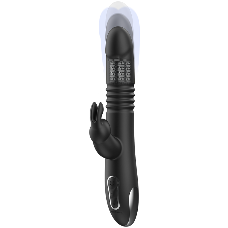 Black&Silver - Kenji Stimulating Vibe Compatible with Watchme Wireless Technology – Vibrator