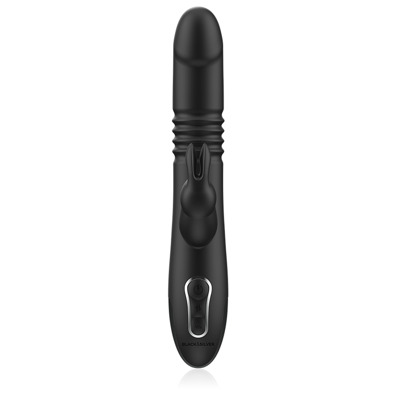 Black&Silver - Kenji Stimulating Vibe Compatible with Watchme Wireless Technology – Vibrator