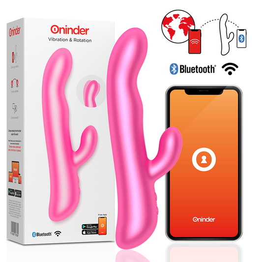 Oninder - Oslo Vibration & Rotation Pink - Free App – Vibrator