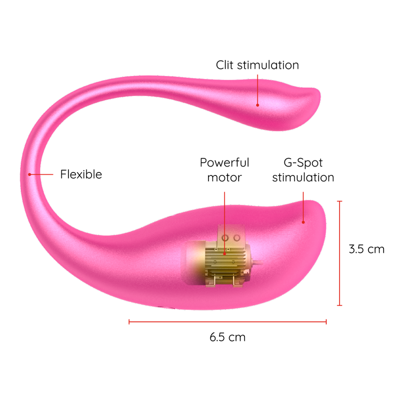 Oninder - Nairobi Vibrating Egg Pink - Free App – Egg Vibrator