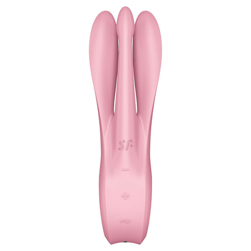 Satisfyer - Threesome 1 Vibrator Pink – Clitoral Vibrator