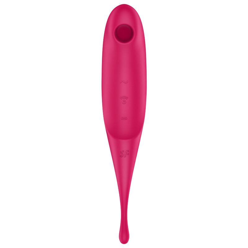 Satisfyer - Twirling Pro Air Pulse Stimulator & Vibrator Red – Clitoral Suction Toy