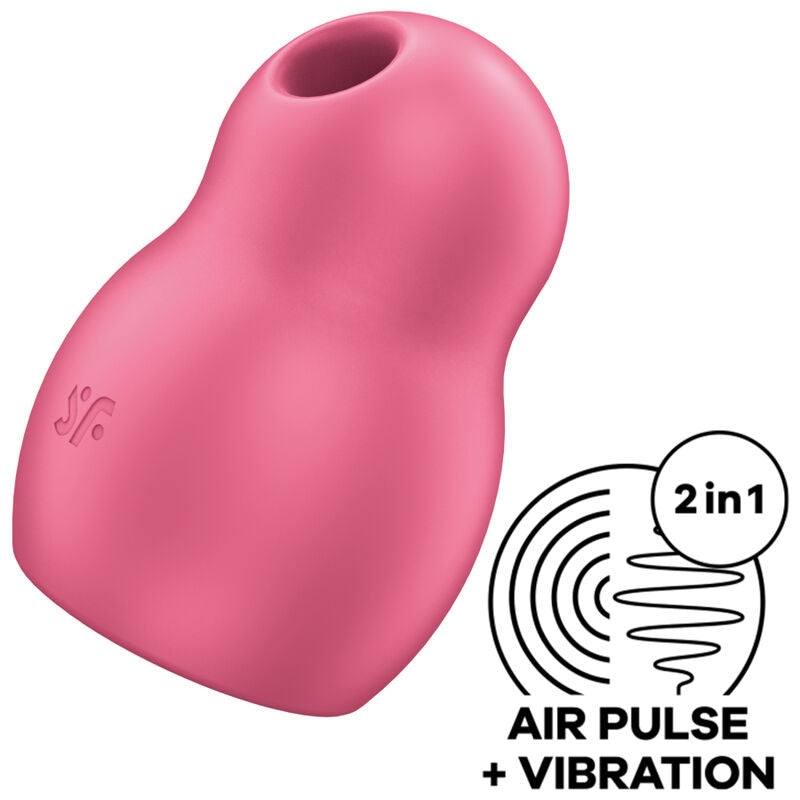 Satisfyer - Pro to GO 1 Double Air Pulse Stimulator & Vibrator Red – Clitoral Suction Toy