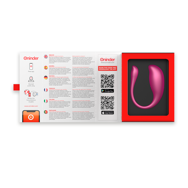 Oninder - Nairobi Vibrating Egg Pink - Free App – Egg Vibrator