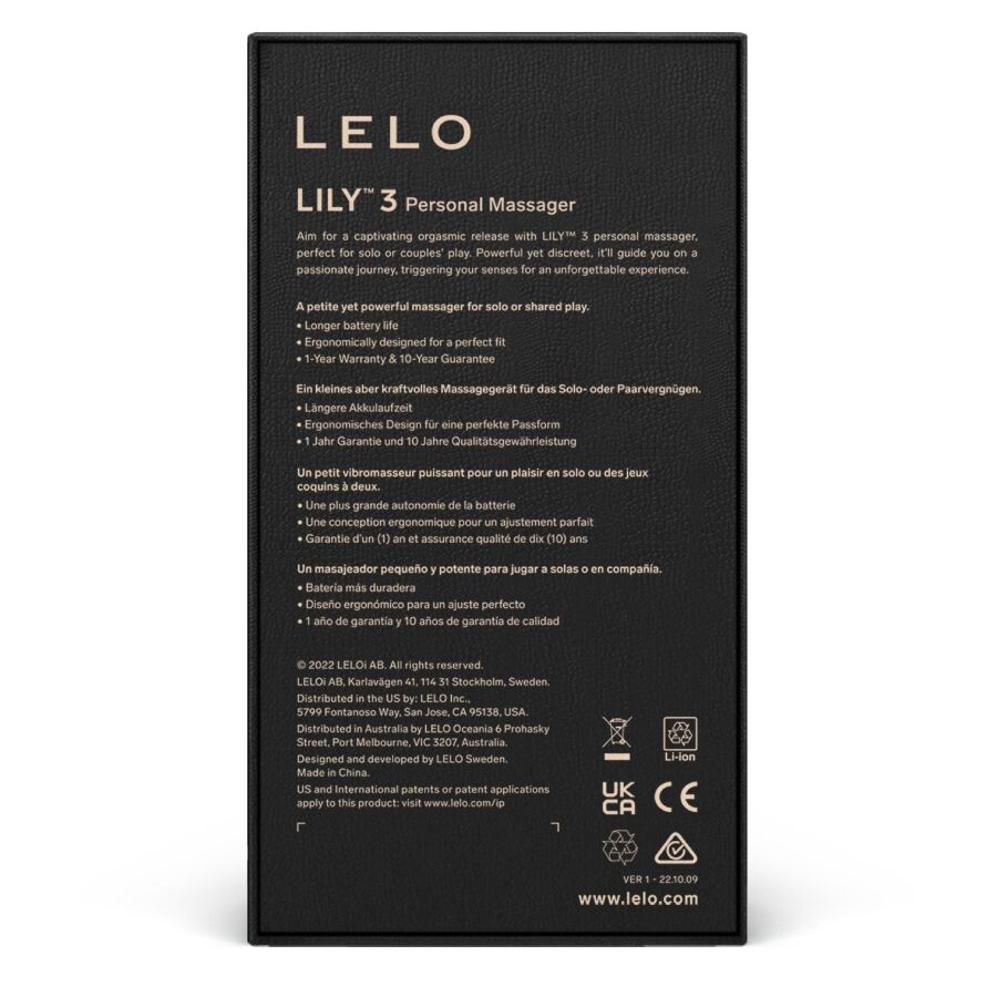 Lelo - Lily 3 Personal Massager - Lilac – Clitoral Vibrator