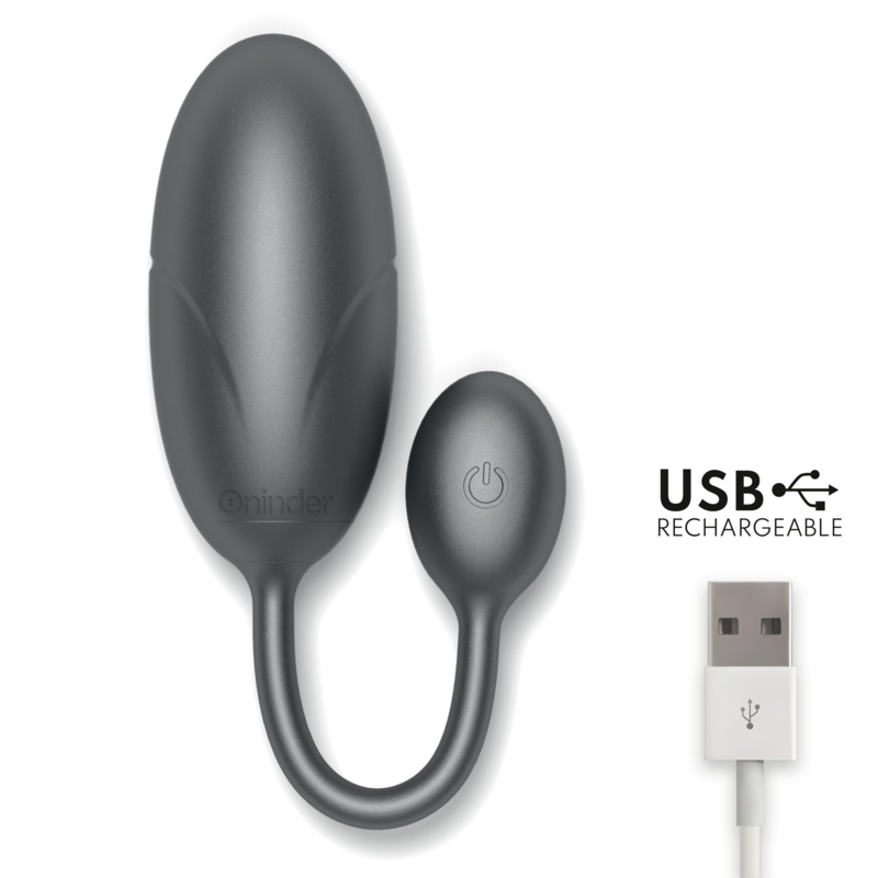 Oninder - Tokyo Vibrating Egg Black 7.5 X 3.2 cm Free App – Egg Vibrator