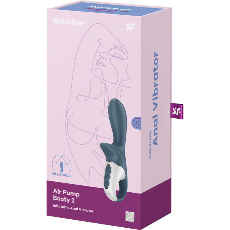 Satisfyer - Air Pump Booty 2 Dark Grey – Anal Vibrator