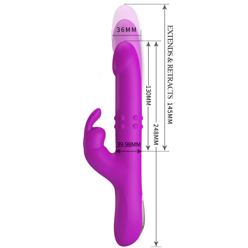 Pretty Love - Reese Vibrator with Purple Rotation – Clitoral Vibrator