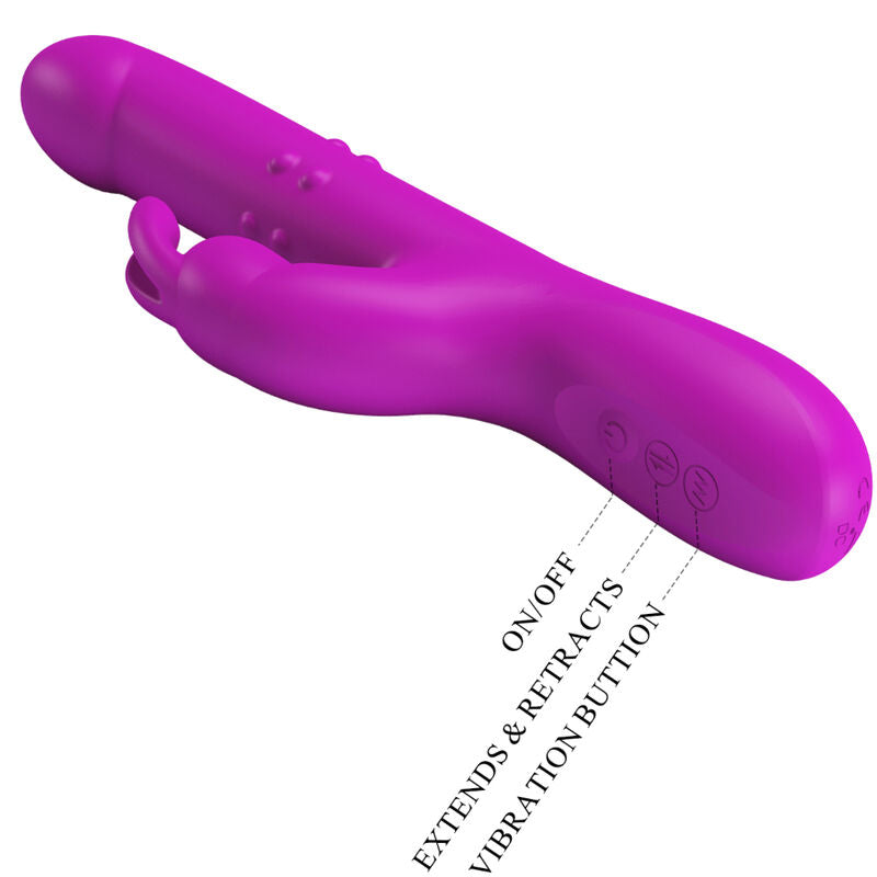 Pretty Love - Reese Vibrator with Purple Rotation – Clitoral Vibrator