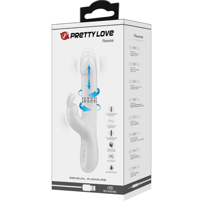 Pretty Love - Reese Vibrator with Silver Rotation – Clitoral Vibrator