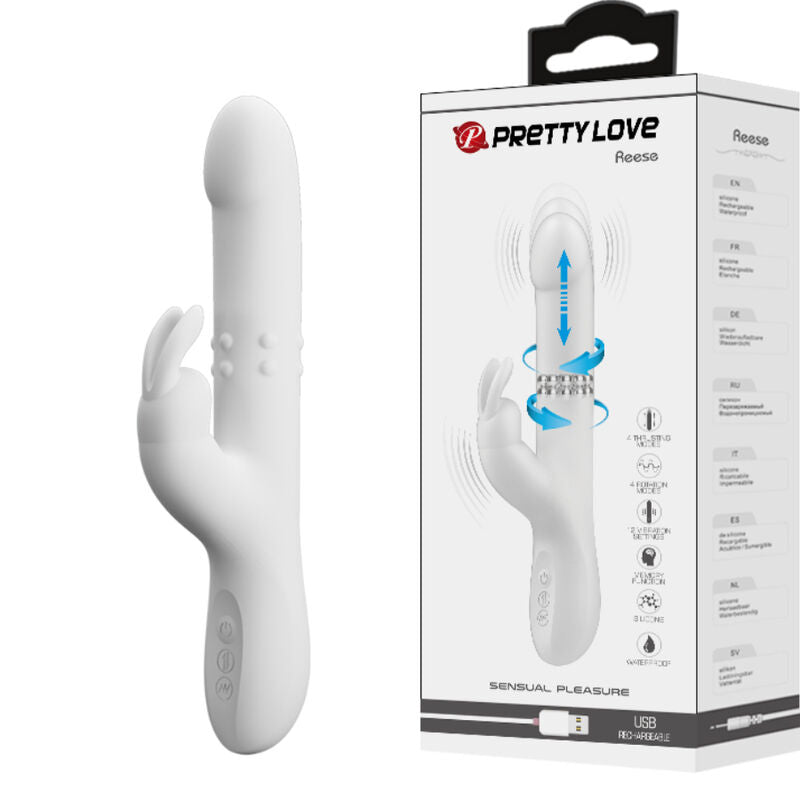 Pretty Love - Reese Vibrator with Silver Rotation – Clitoral Vibrator
