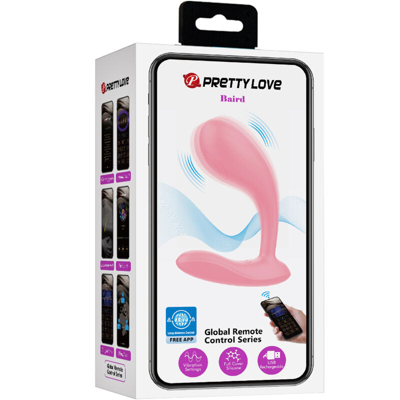Pretty Love - Baird G-Spot 12 Vibrations Rechargeable Pink App – G Spot Vibrator