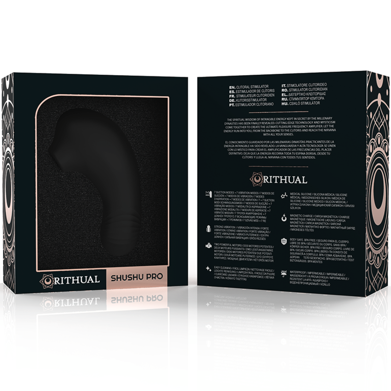 Rithual - Shushu Pro Pocket Clitoris Stimulator 2 Powerful Jet Motors – Mini Clitoris Stimulator
