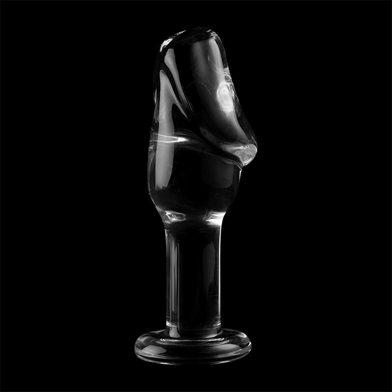 Nebula Series by Ibiza - Model 6 Anal Plug Borosilicate Glass Clear 12.5 cm - O - 4 cm – Butt Plug