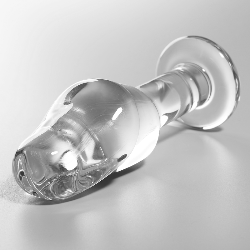 Nebula Series by Ibiza - Model 6 Anal Plug Borosilicate Glass Clear 12.5 cm - O - 4 cm – Butt Plug