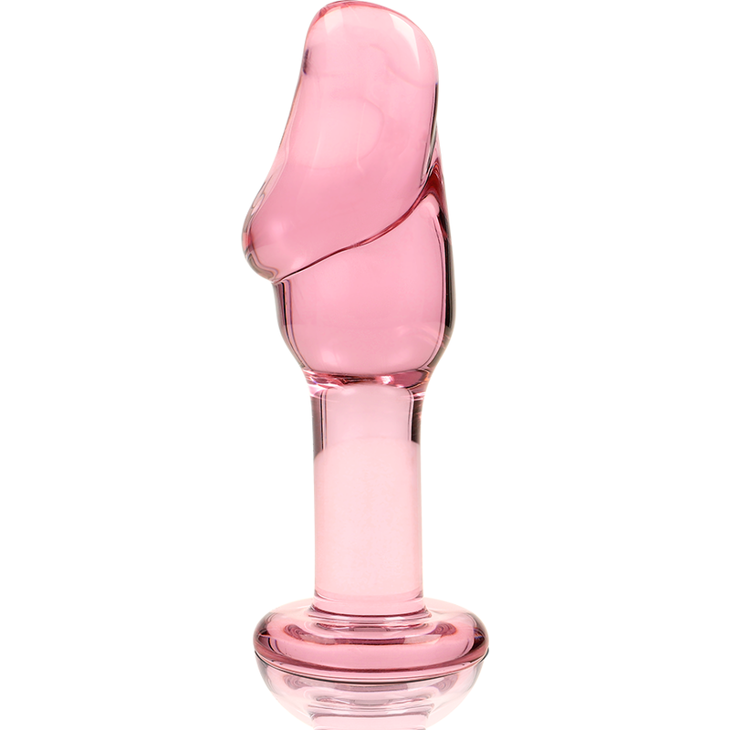 Nebula Series by Ibiza - Model 6 Anal Plug Borosilicate Glass Pink 12.5 cm - O - 4 cm – Butt Plug