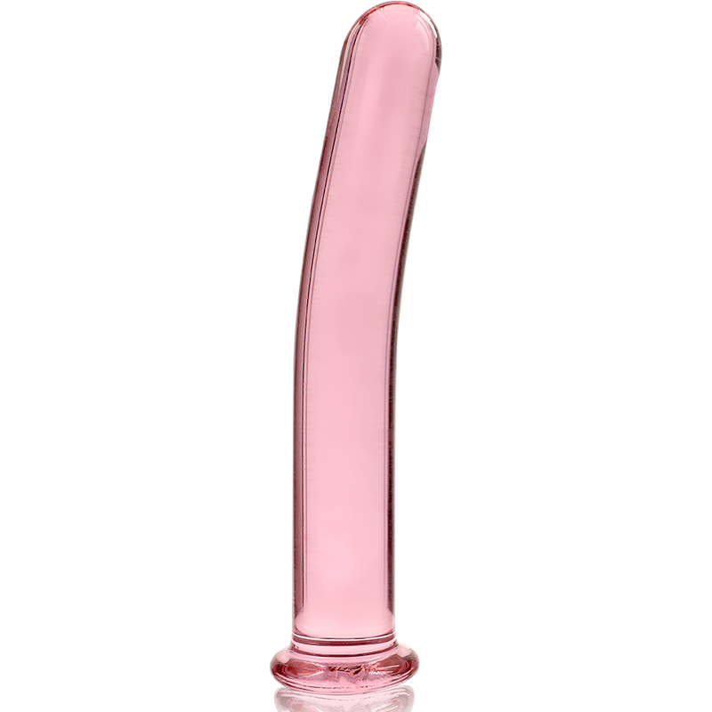 Nebula Series by Ibiza - Model 9 Dildo Borosilicate Glass Pink 15.5 cm - O - 2.5 cm – Glass Dildo