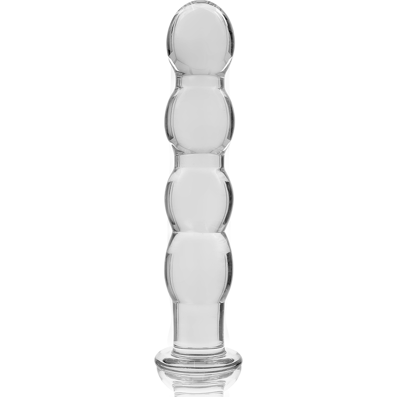 Nebula Series by Ibiza - Model 10 Dildo Borosilicate Glass Clear 16.5 cm - O - 3.5 cm – Glass Dildo