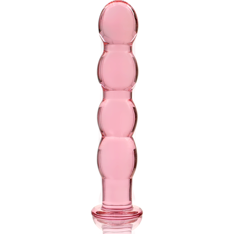 Nebula Series by Ibiza - Model 10 Dildo Borosilicate Glass Pink 16.5 cm - O - 3.5 cm – Glass Dildo