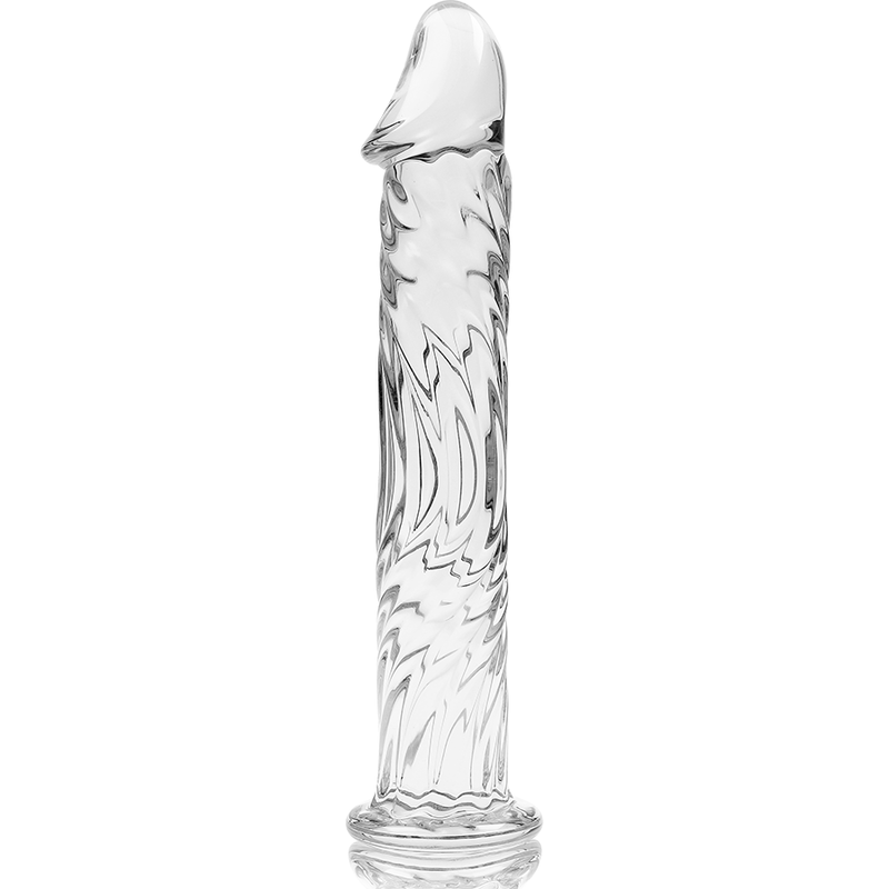 Nebula Series by Ibiza - Model 12 Dildo Borosilicate Glass Clear 17 cm - O - 3.5 cm – Glass Dildo