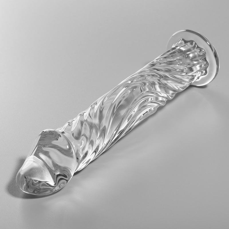 Nebula Series by Ibiza - Model 12 Dildo Borosilicate Glass Clear 17 cm - O - 3.5 cm – Glass Dildo