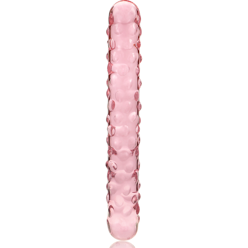 Nebula Series by Ibiza - Model 15 Dildo Borosilicate Glass Pink 18.5 cm - O - 3 cm – Glass Dildo