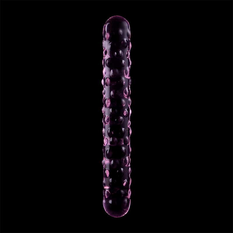 Nebula Series by Ibiza - Model 15 Dildo Borosilicate Glass Pink 18.5 cm - O - 3 cm – Glass Dildo