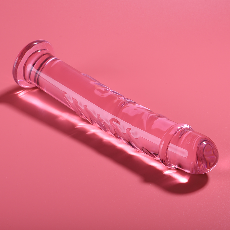 Nebula Series by Ibiza - Model 16 Dildo Borosilicate Glass Pink 18.5 cm - O - 3 cm – Glass Dildo