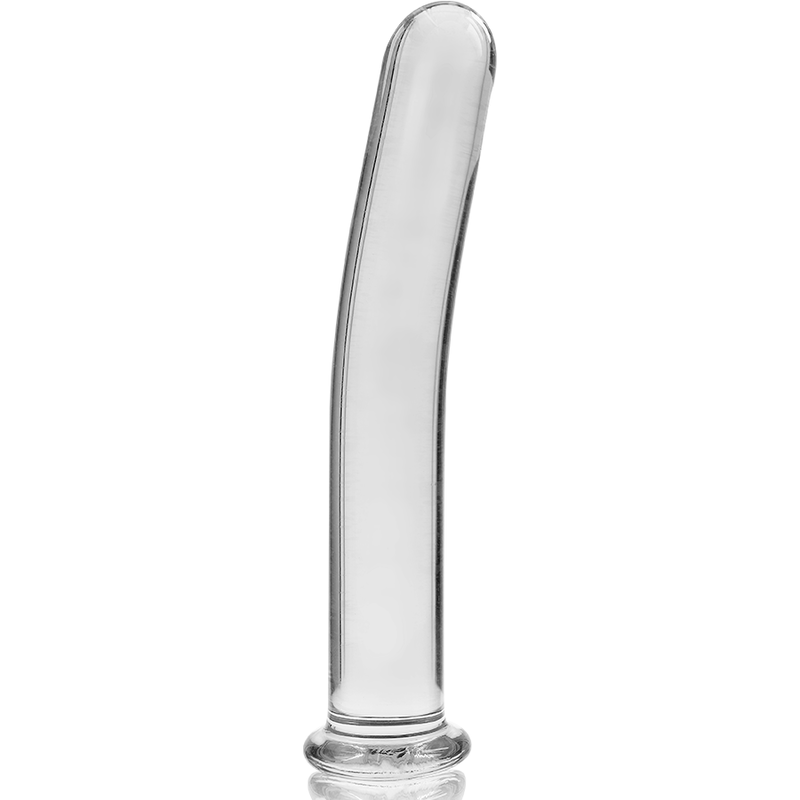 Nebula Series by Ibiza - Model 17 Dildo Borosilicate Glass Clear 18.5 cm - O - 3 cm – Glass Dildo