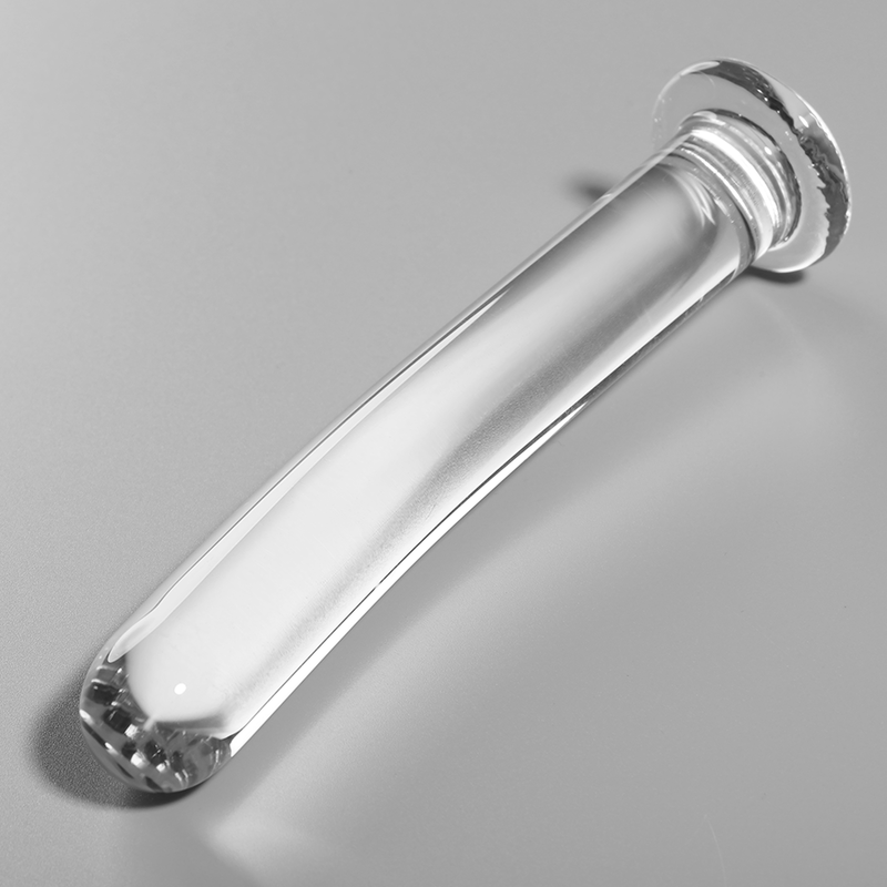 Nebula Series by Ibiza - Model 17 Dildo Borosilicate Glass Clear 18.5 cm - O - 3 cm – Glass Dildo