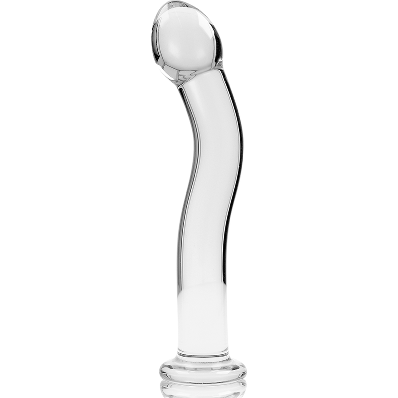 Nebula Series by Ibiza - Model 18 Dildo Borosilicate Glass Clear 18.5 cm - O - 3.5 cm – Glass Dildo