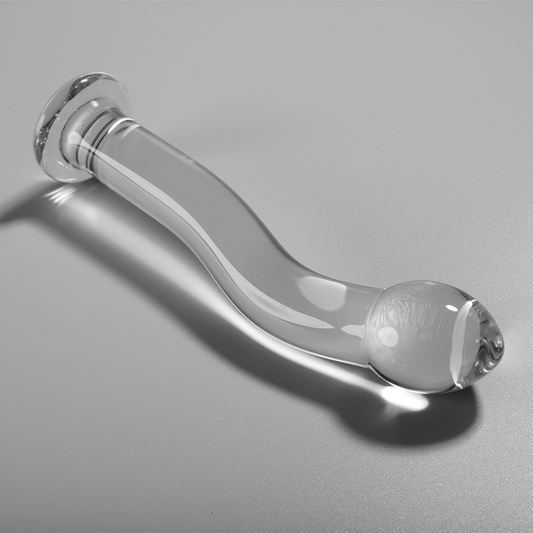 Nebula Series by Ibiza - Model 18 Dildo Borosilicate Glass Clear 18.5 cm - O - 3.5 cm – Glass Dildo