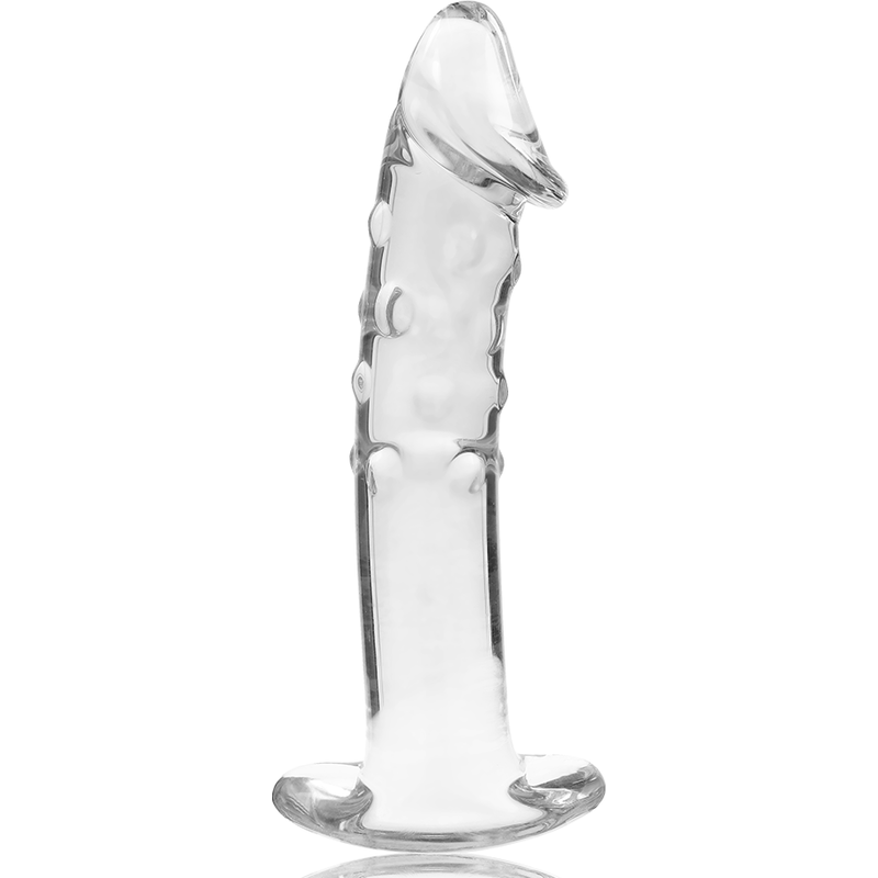 Nebula Series by Ibiza - Model 19 Dildo Borosilicate Glass Clear 18.5 cm - O - 4 cm – Glass Dildo