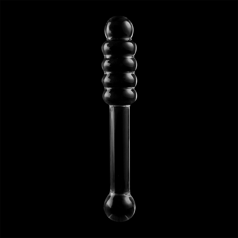 Nebula Series by Ibiza - Model 20 Dildo Borosilicate Glass Clear 20.5 cm - O - 3 cm – Glass Dildo