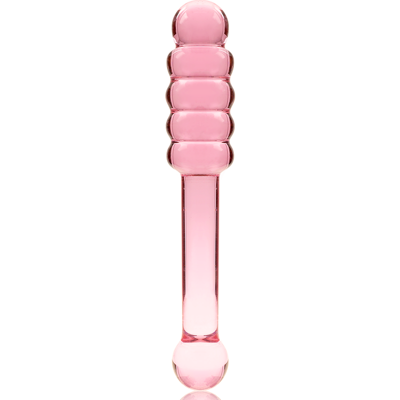 Nebula Series by Ibiza - Model 20 Dildo Borosilicate Glass Pink 20.5 cm - O - 3 cm – Glass Dildo