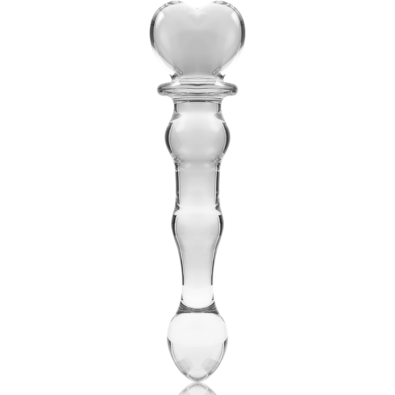Nebula Series by Ibiza - Model 21 Dildo Borosilicate Glass Clear 20.5 cm - O - 3.5 cm – Glass Dildo