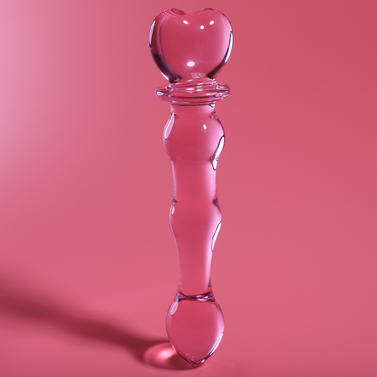 Nebula Series by Ibiza - Model 21 Dildo Borosilicate Glass Pink 20.5 cm - O - 3.5 cm – Glass Dildo