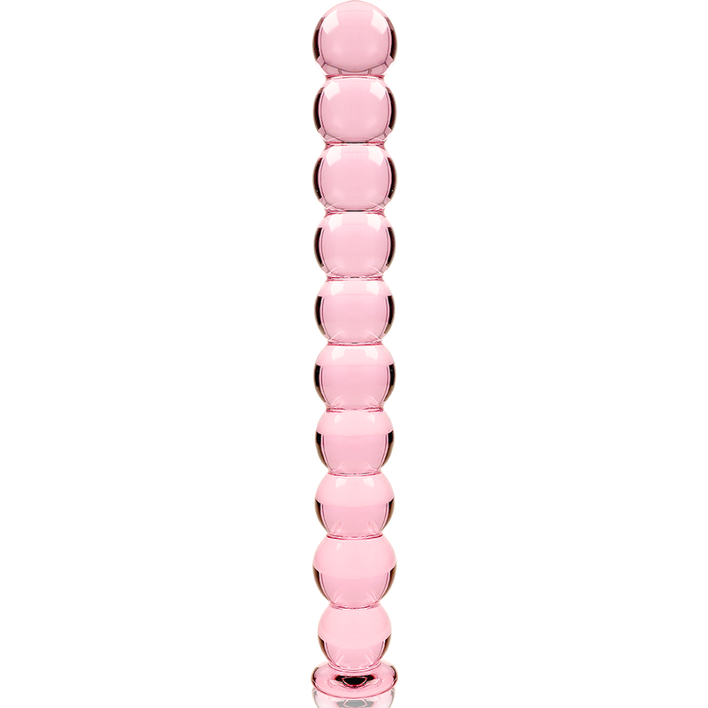 Nebula Series by Ibiza - Model 22 Dildo Borosilicate Glass Pink 21.5 cm - O - 2.5 cm – Glass Dildo
