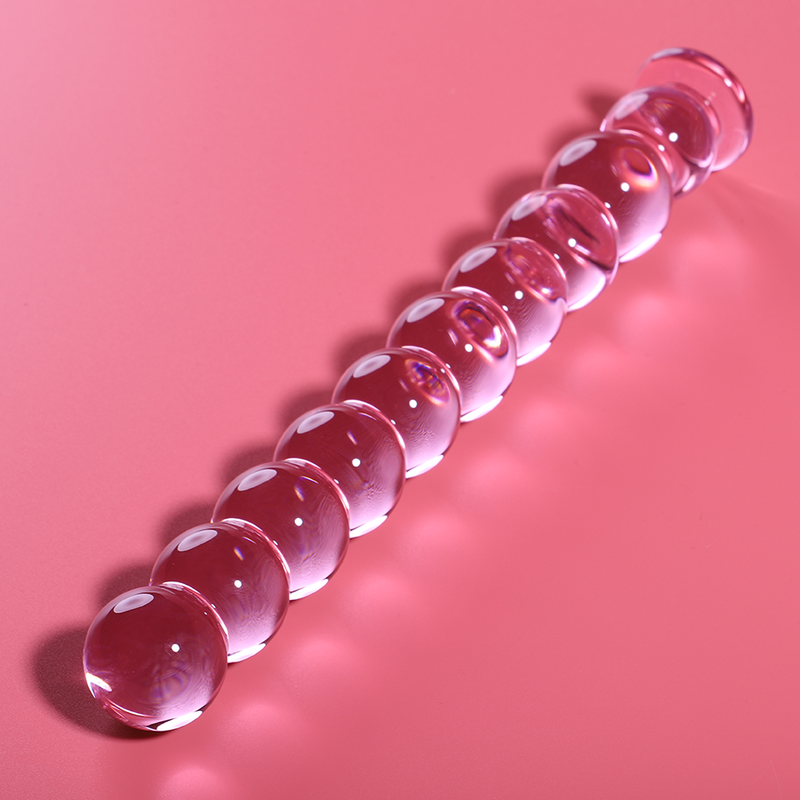 Nebula Series by Ibiza - Model 22 Dildo Borosilicate Glass Pink 21.5 cm - O - 2.5 cm – Glass Dildo