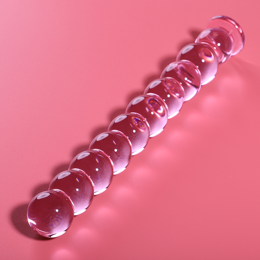 Nebula Series by Ibiza - Model 22 Dildo Borosilicate Glass Pink 21.5 cm - O - 2.5 cm – Glass Dildo