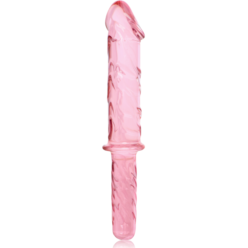 Nebula Series by Ibiza - Model 24 Dildo Borosilicate Glass Pink 28.5 cm - O - 5 cm – Glass Dildo