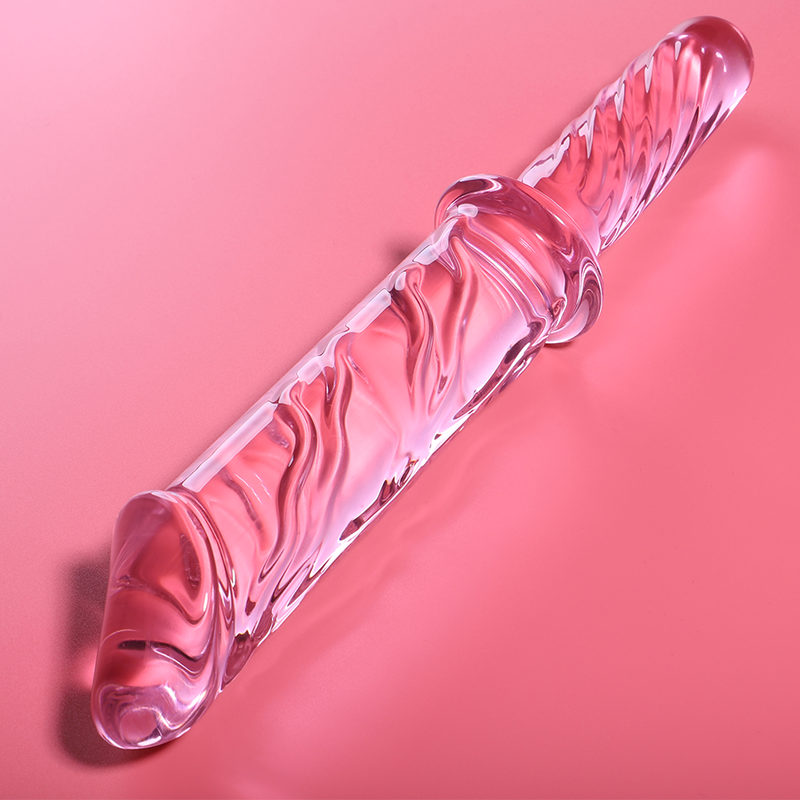 Nebula Series by Ibiza - Model 24 Dildo Borosilicate Glass Pink 28.5 cm - O - 5 cm – Glass Dildo