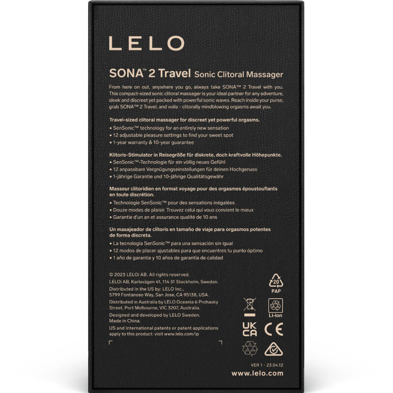 LELO - Sona 2 Travel Sonic Clitoris Massager