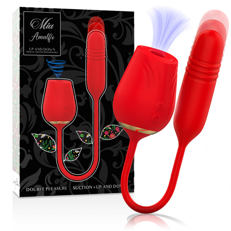 Mia - Amalfi Double Pleasure Suction + Up and Down – Clitoral Vibrator