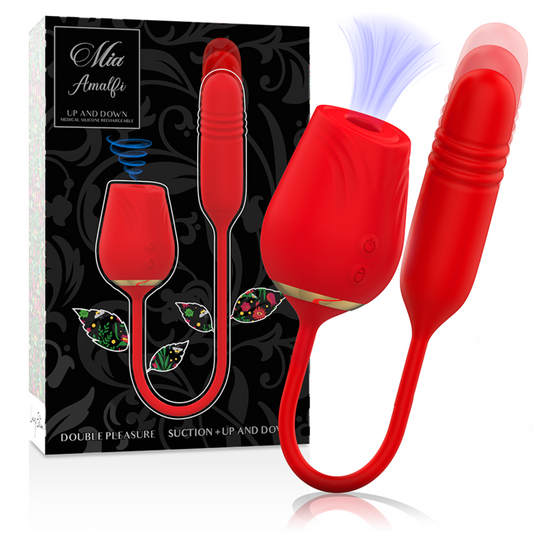 Mia - Amalfi Double Pleasure Suction + Up and Down – Clitoral Vibrator