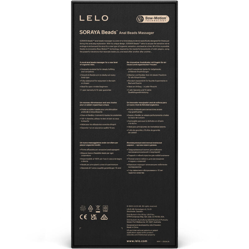 Lelo - Soraya Beads Violet Anal Massager – Anal Beads