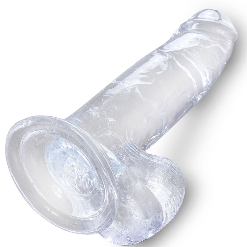 King Cock - Clear Realistic Penis with Balls 15.2 cm